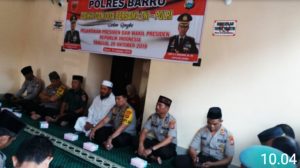 Personil Polres Barru dan Personil TNI KODIM 1405 Mallusetasi Melaksanakan Zikir dan Doa. Bersama.