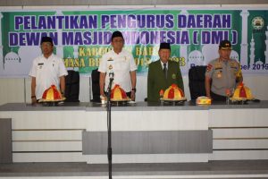 Kapolres Barru Akbp.Dr.H.Burhaman.SH.MH, Hadiri  Pelantikan dan Pengukuhan DPD Dewan Mesjid Indonesia (DMI) Kabupaten Barru