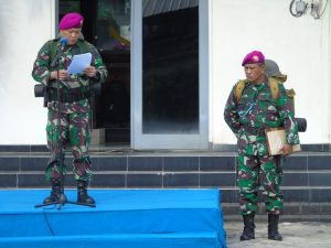 Wakil Komandan Resimen Kavaleri 2 MAR Pimpin Apel Organik