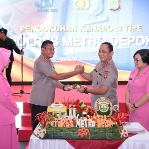 Kapolda Metro Jaya Komjen Pol DR.Gatot Eddy Pramono Resmikan Polresta Depok Jadi Polres Metro Depok
