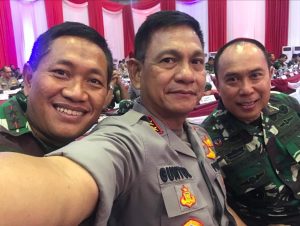 Suasana Rapim TNI Polri,  Kapolda Sulsel, Pangdam XIV Hasanuddin dan Pangkoops AU II Sangat Kompak dan Solid