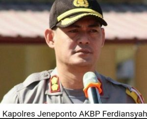 Kapolres Jeneponto, AKBP Ferdiansyah Irup  Hari Kesadaran Nasional.