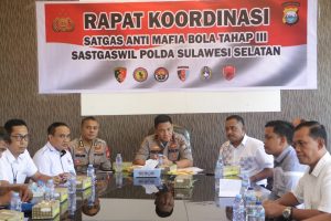 Cegah Mafia Tindak Pidana Dalam Liga 1 2020, Kapolda Sulsel Pimpin Pembentukan Satgas Anti Mafia Bola
