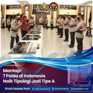 Mantap! 7 Polda di Indonesia Naik Tipologi Jadi Tipe A, Kapolri Pimpin Upacara Peresmiannya