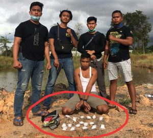 Ditengah Covid 19, Tim Sea Rider KP Baladewa-8002 Polda Kepri Tangkap Penyuludupan Sabu 1,05 kg Diperaian Nongsa Teluk Bakau
