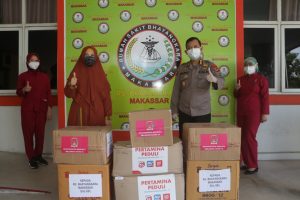 Inilah Kepedulian Pertamina Kerjasama Bhayangkari Polri, Bantu APD 18 Rumah Sakit Polri, Termasuk RS Bhayangkara di  Makassar