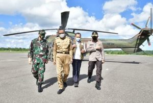 Gubernur Sulsel Bersama Pangdam XIV Hasanuddin, Kapolda Sulsel Kunjungi Kepulauan Selayar Untuk Pantau Penanganan Covid 19