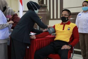 Kapolda Dan Wakapolda Sulsel Bersama PJU Pemeriksaan Kesehatan Berkala Di Mapolda Sulsel