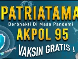 Akpol 95 Patriatama Peduli Gelar Vaksinasi  Gratis Hingga Bagi Sembako di Makassar
