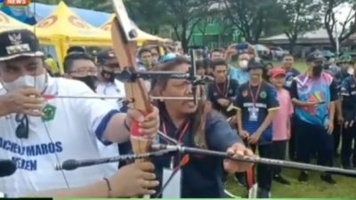 184 Atlet Ikut PRA PORPROV Cabang Panahan Dibuka Bupati Maros