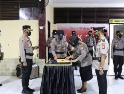 Inilah Pesan Kapolres Pelabuhan Makassar Saat Pimpin Sertijab Kasat Intel !!