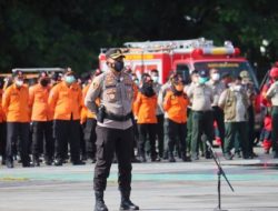 Apel Gelar Pasukan Kesiapsiagaan, Kapolres Pelabuhan Makassar AKBP Muhammad Kadarislam Kasim Jadi Komandan