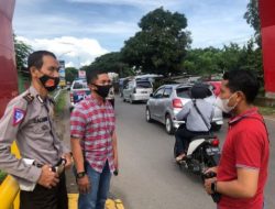 Jelang Kedatangan Kunker Presiden Jokowi di Gowa, Kasatlantas Polres Gowa Bersama Personil Cek Jalur Yang Dilalui