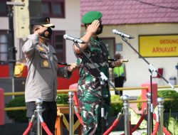 Kapolda Kepri Dan 003/WP Membuka Pendidikan Dan Latihan Intregrasi Dikmaba TNI AD dan Diktukba Polri 2021