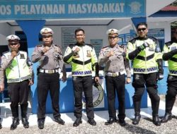 Kunker di Bone, Dirlantas Polda Sulsel Pakai Motor PP Bersama Personel PJR