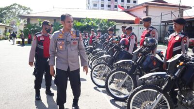 Tingkatkan Pelayanan Kepada Masyarakat, Kapolres Palopo Cek Kondisi Kendaraan 