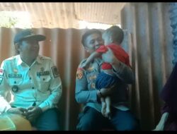 Kapolres Polres maros bantu anak balita gizi buruk “Stunting ” di Desa Baji Mangngai Mandai.