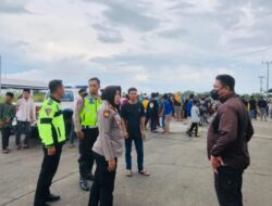 Kasat Samapta Polres Maros Pimpin Patroli Gabungan, Bubarkan Balapan Liar diKawasan Gudang 88 Pattene Maros. 