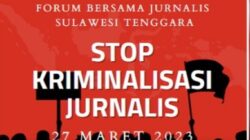 Aji Kendari : Pemanggilan Pemeriksaan Jurnalis Tribunnews Sultra Bentuk Kriminalisasi