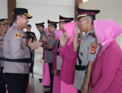 Kapolres Gowa Pimpin Serah Terima  Kasat Narkoba, Kasat Lantas, Kapolsek Tombolopao dan Kasihumas, Ini Amanahnya !!
