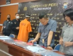 Wakapolres Maros Pimpin Giat PresConprence pada Kasus Pembunuhan dan Kasus Pencabulan 