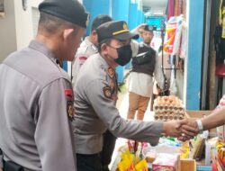 Kegiatan Rutin Yang Ditingkatkan (KRYD), Polsek Mandai Lakukan pemantauan di Pasar Mandai 