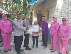 Wujud Kepedulian Polri, Polres Buton Tengah Salurkan Bantuan Sosial Kemanusiaan.