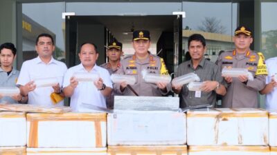 Polda Riau Berhasil Gagalkan Penyeludupan Bibit Lobster Senilai 61,2 Milyar