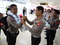 Sukses Emban Tugas Di KTT Asean  Labuang Bajo, 75 Personil Dijemput Dirlantas dan PJU Ditlantas Polda Sulsel