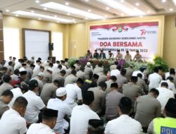 Sambut HUT Bhayangkara Ke 77,  Personel Polres Bandara Soeta Gelar Doa Bersama Lintas Agama 