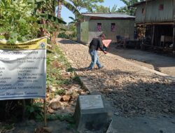 Waduh, Pembangunan Jalan Tani di Desa Lakatong diduga Di Markup?