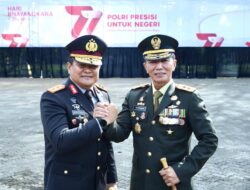 Hadiri HUT Bhayangkara ke-77 Tahun, Pangdam XIV/Hsn Harap Sinergitas dan Soliditas TNI-Polri Senantiasa Terjaga