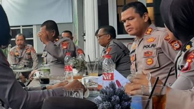 Kapolres Gowa Gelar Coffee Morning Bahas HUT Bhayangkara ke 78