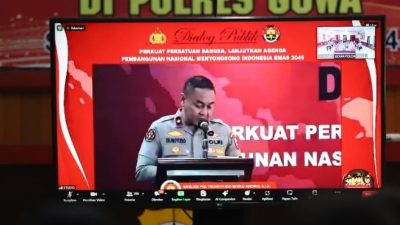 Kapolres Gowa dan Humas Polri Bahas Komunikasi Publik Via Online