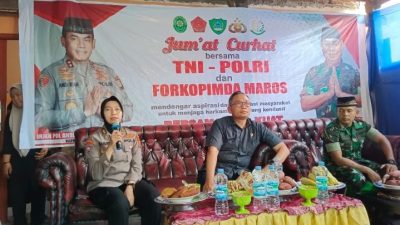 Polda Sulsel Gelar Jumat Curhat di Dusun Sambueja Maros