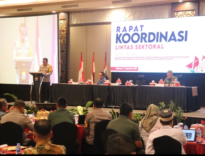 Arahan Presiden Joko Widodo Ditegaskan Kapolda Sulsel dalam Rapat Koordinasi Pilkada