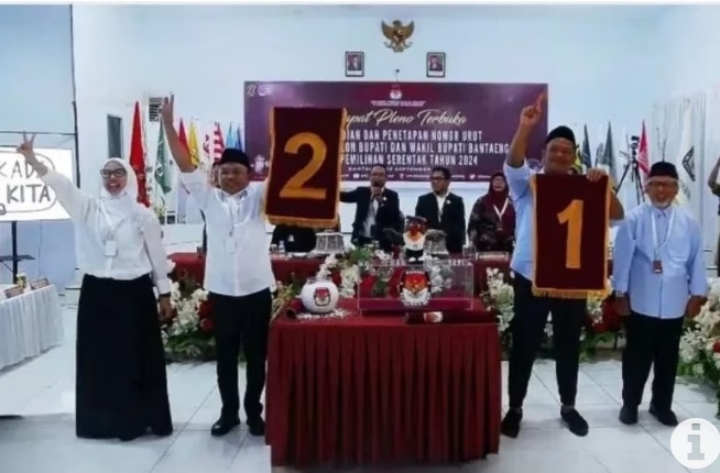 KPU Bantaeng Tetapkan Dua Pasangan Calon Pilkada 2024