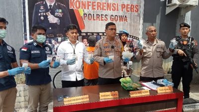 Polres Gowa Sita 1200 Gram Sabu dalam Penggerebekan di Somba Opu