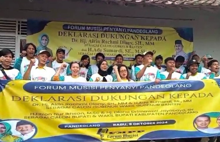 Pilkada Banten 2024: Airin dan Ade Dapat Dukungan Musisi dan Penyanyi