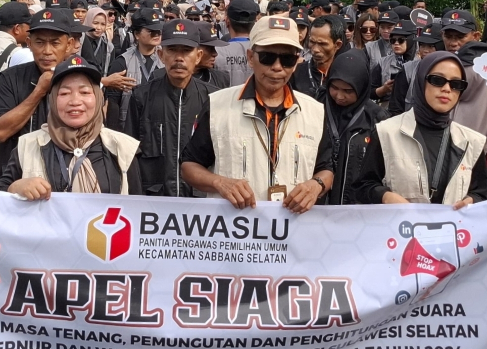 Bawaslu Luwu Utara Gelar Apel Siaga Demi Lindungi Hak Suara di Masa Tenang