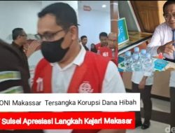 Ketua KONI Makassar dan Dua Pengurus Ditahan atas Dugaan Korupsi Dana Hibah Rp 5 Miliar