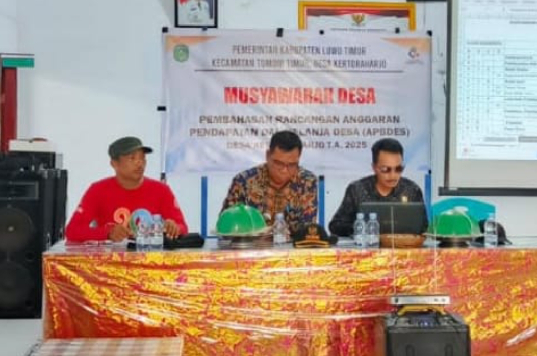 APBDes Desa Kertoraharjo 2025 Ditetapkan, Total Anggaran Capai Rp 2,6 Miliar