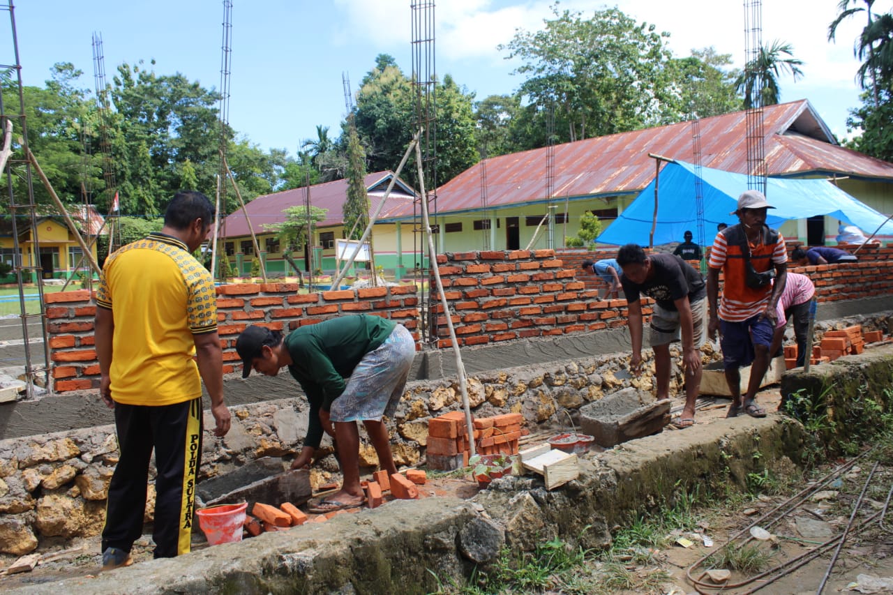 Memasuki Hari Ke-9 Satgas TMMD 123 Kodim 1416/Muna, Anggota Tetap Semangat