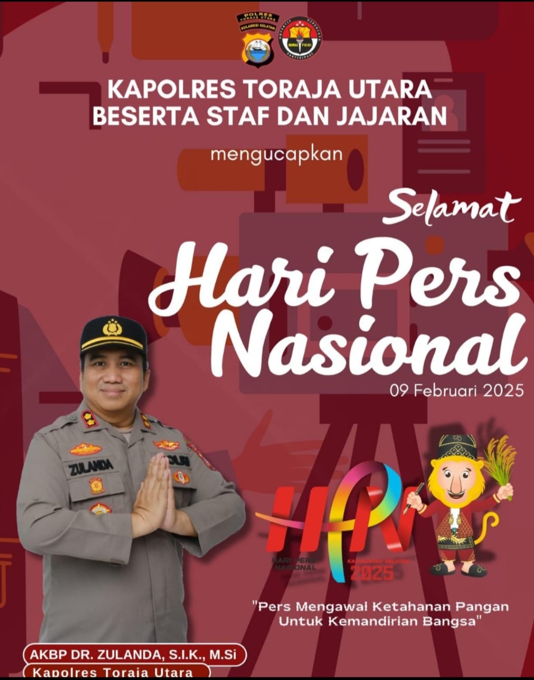 HPN 2025 Kapolres Toraja Utara