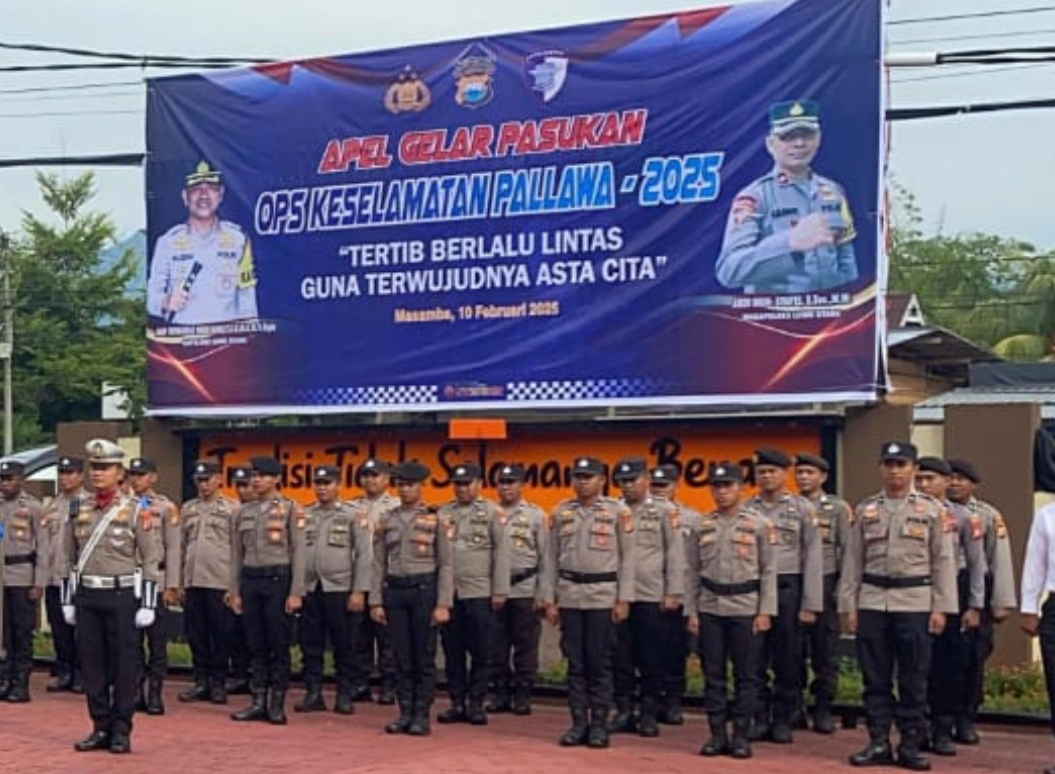 Polres Luwu Utara Gelar Operasi Keselamatan Pallawa 2025 Sambut Ramadhan