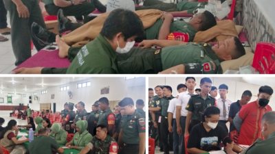 Kodim 1414 Tana Toraja Gelar Donor Darah Sambut HUT Persit ke-79