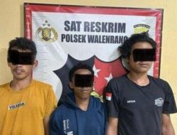 Tiga Pria Asal Luwu Utara Ditangkap Dugaan Spesialis Maling Mesin Traktor di Walenrang