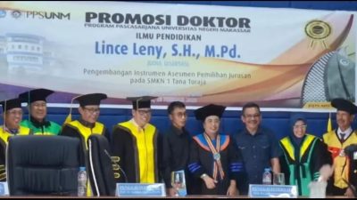 Guru SMKN 1 Tana Toraja Raih Gelar Doktor di Bidang Pendidikan