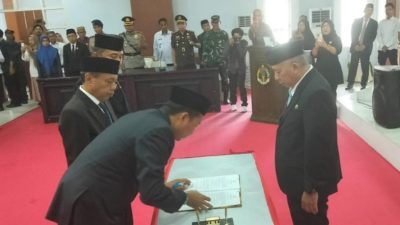 Usai Sertijab, Andi Abdullah Rahim Menyampaikan Pidato Perdana dalam Rapat Paripurna DPRD Luwu Utara