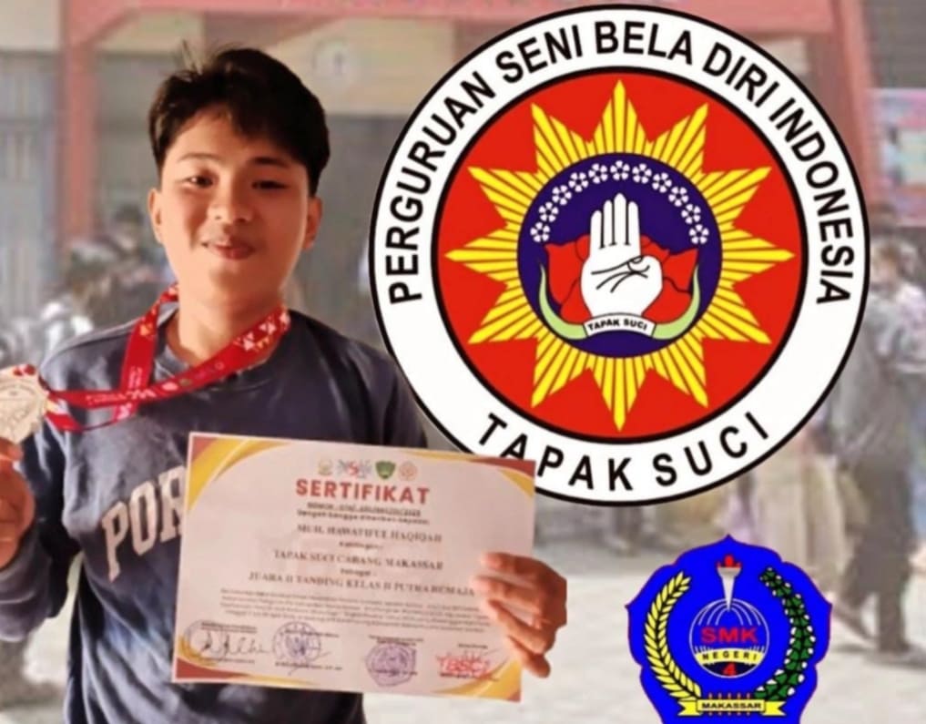 Siswa SMKN 4 Makassar Sabet Juara Pencak Silat Tingkat Provinsi